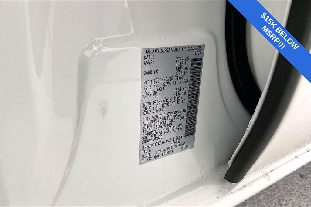 2025 Nissan Frontier S