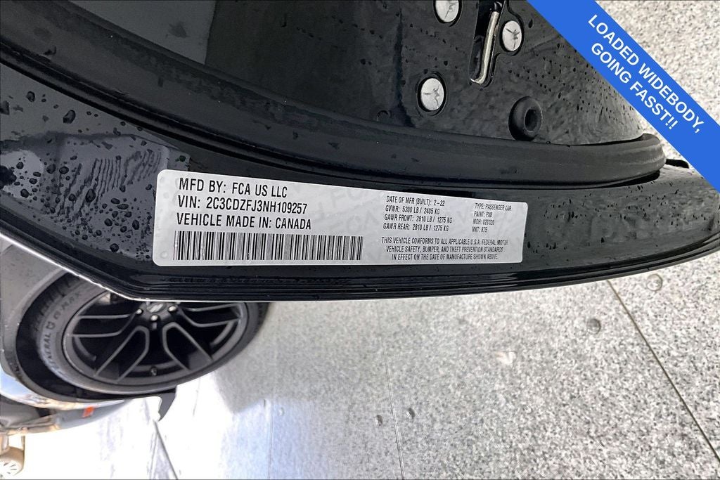 2022 Dodge Challenger R/T Scat Pack Widebody