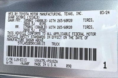 2024 Toyota Tundra SR5