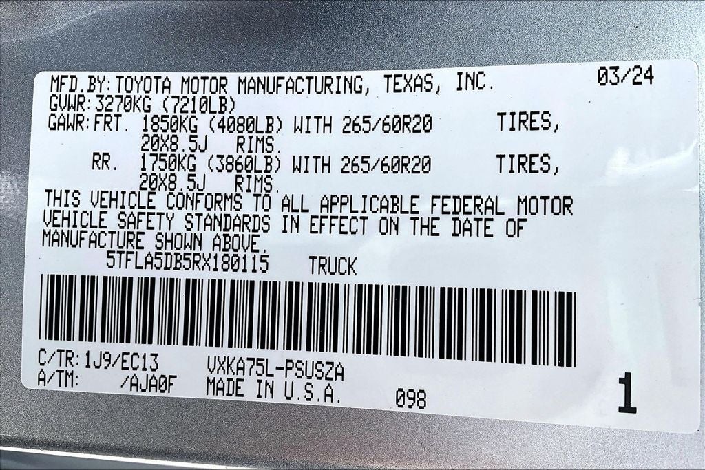 2024 Toyota Tundra SR5