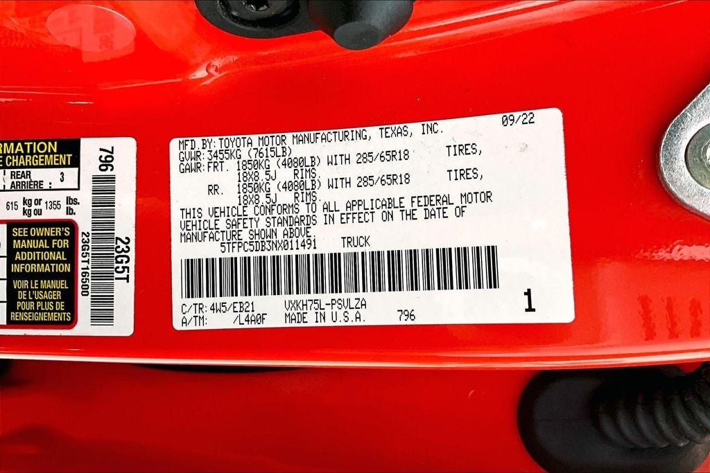 2022 Toyota Tundra Hybrid TRD Pro