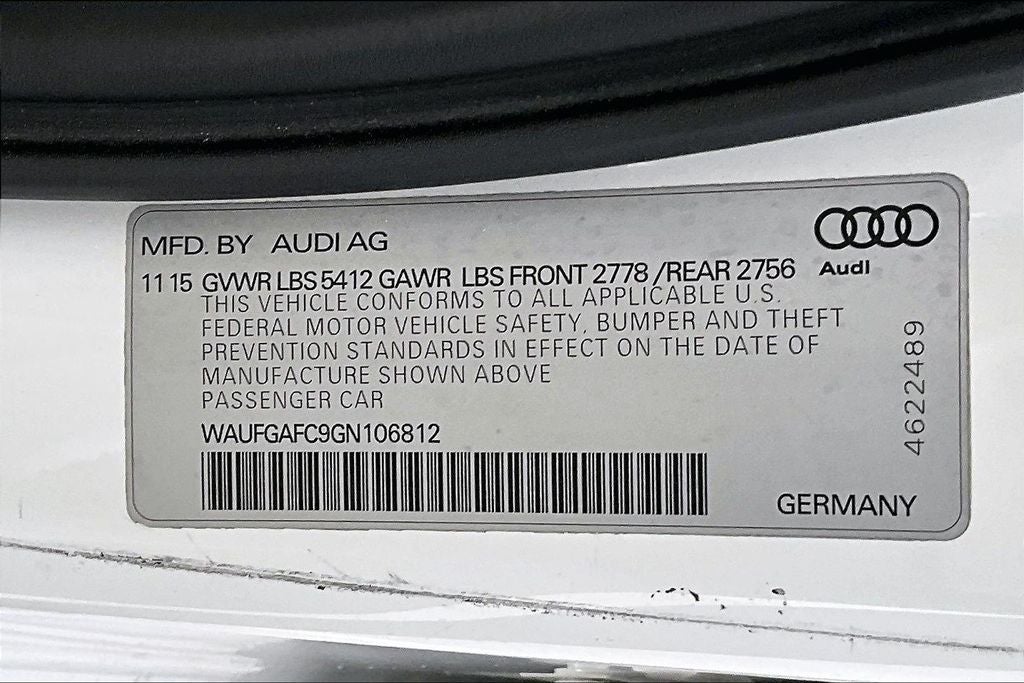 2016 Audi A6 3.0T Premium Plus quattro