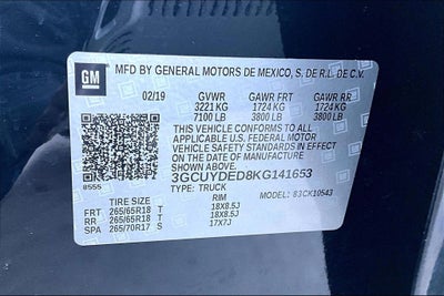 2019 Chevrolet Silverado 1500 LT Texas Edition