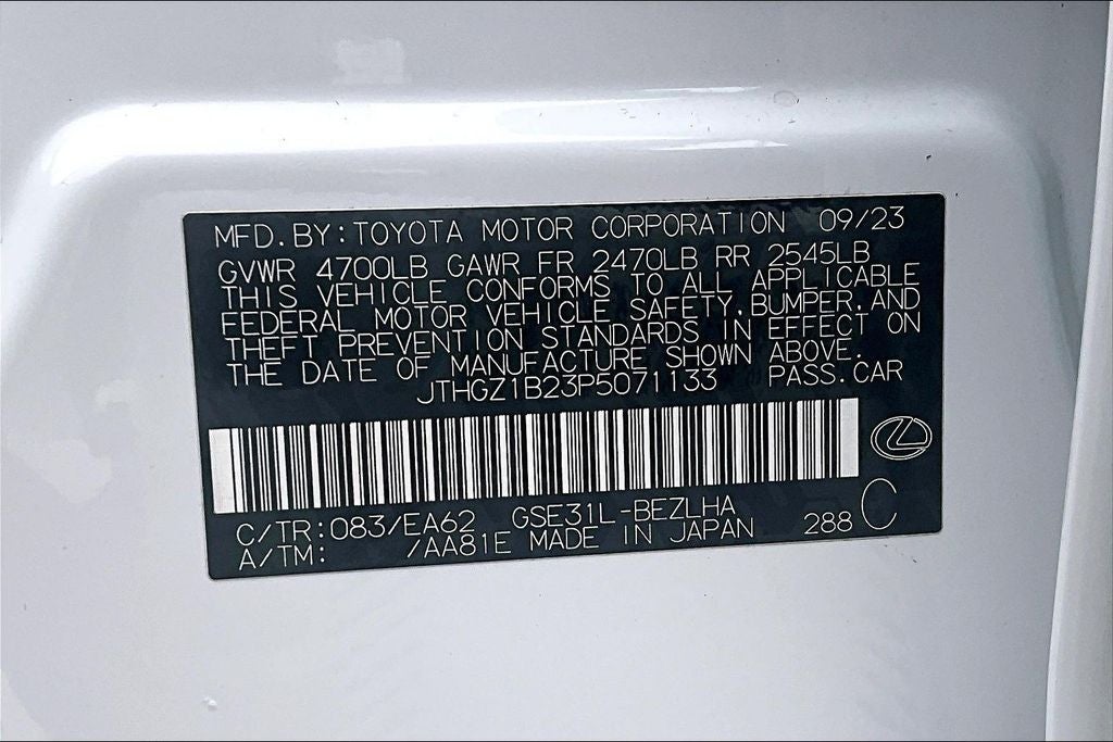 2023 Lexus IS 350 F SPORT