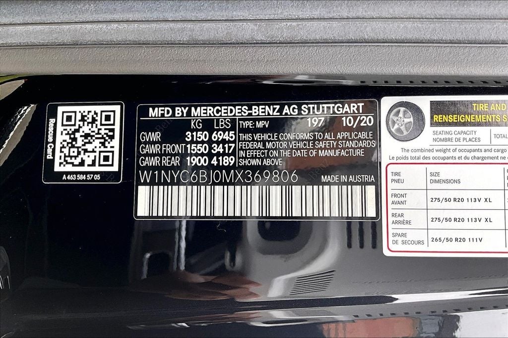 2021 Mercedes-Benz G-Class G 550 4MATIC®