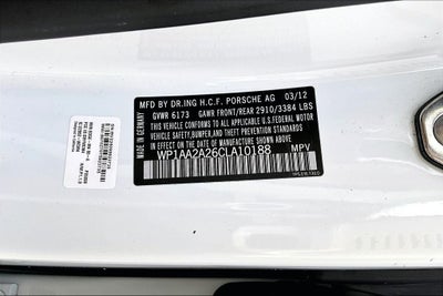 2012 Porsche Cayenne Base