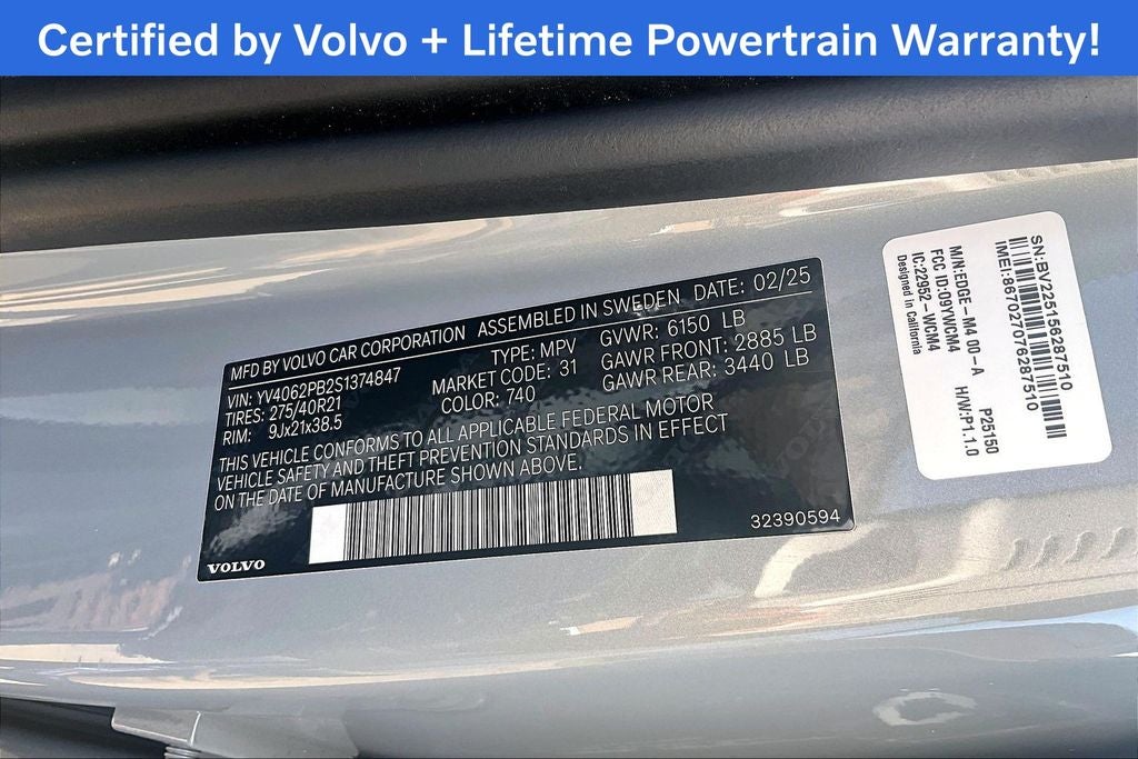 2025 Volvo XC90 B6 Plus 7-Seater 2025.5