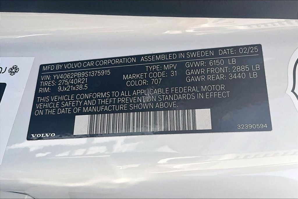 2025 Volvo XC90 B6 Plus 7-Seater 2025.5