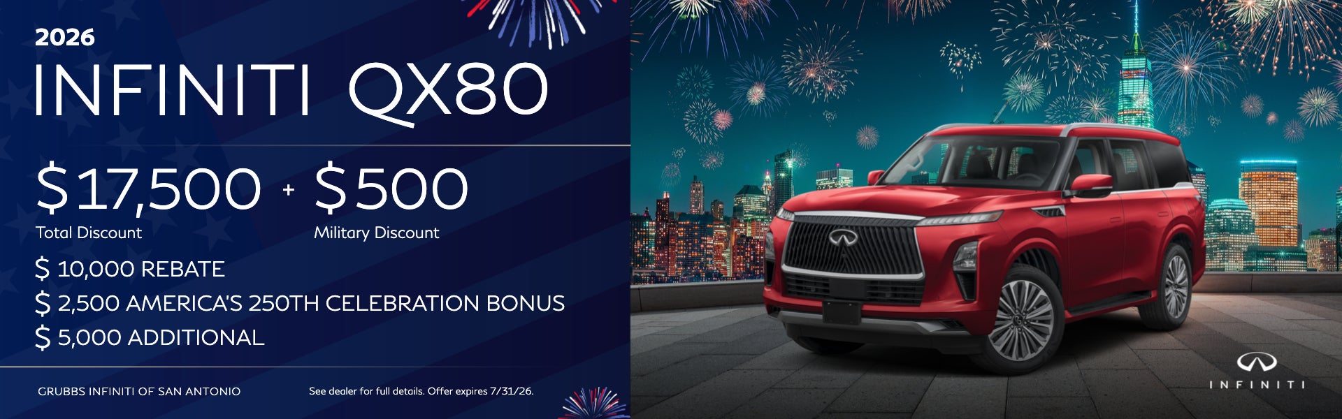 QX80 TOTAL DISCOUNT 