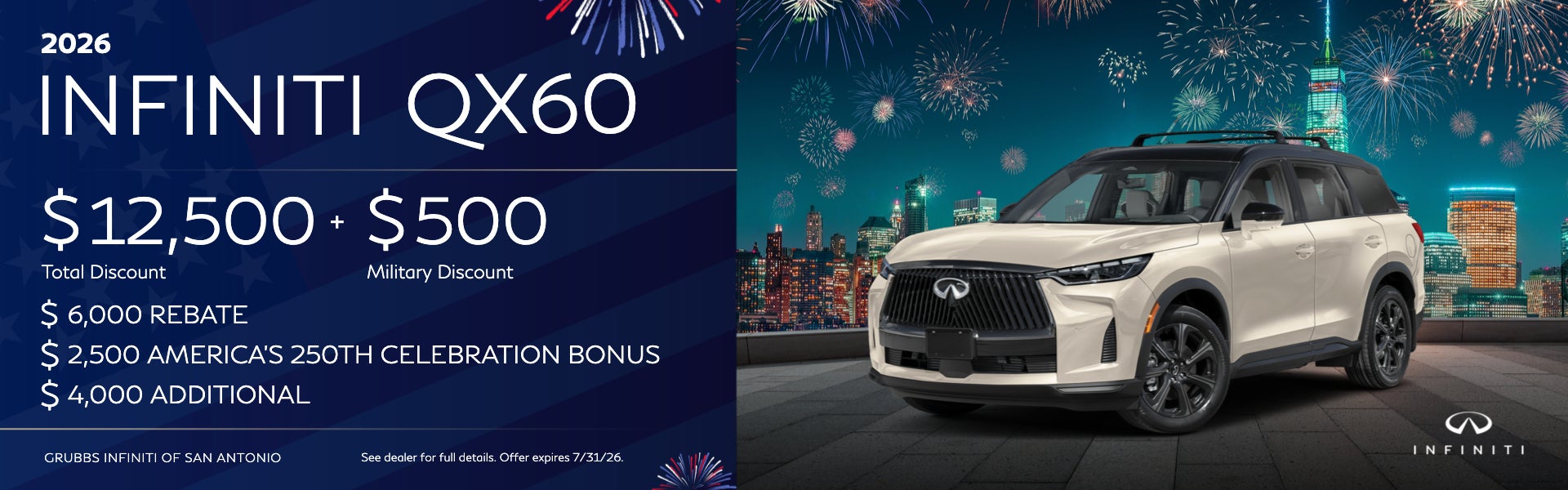 QX60 TOTAL DISCOUNT 